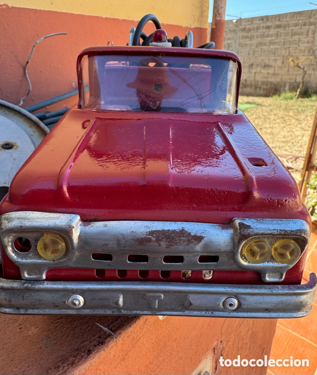 Juguetes antiguos de hojalata: CAMI&Oacute;N DE BOMBEROS. TONKA. - Foto 4