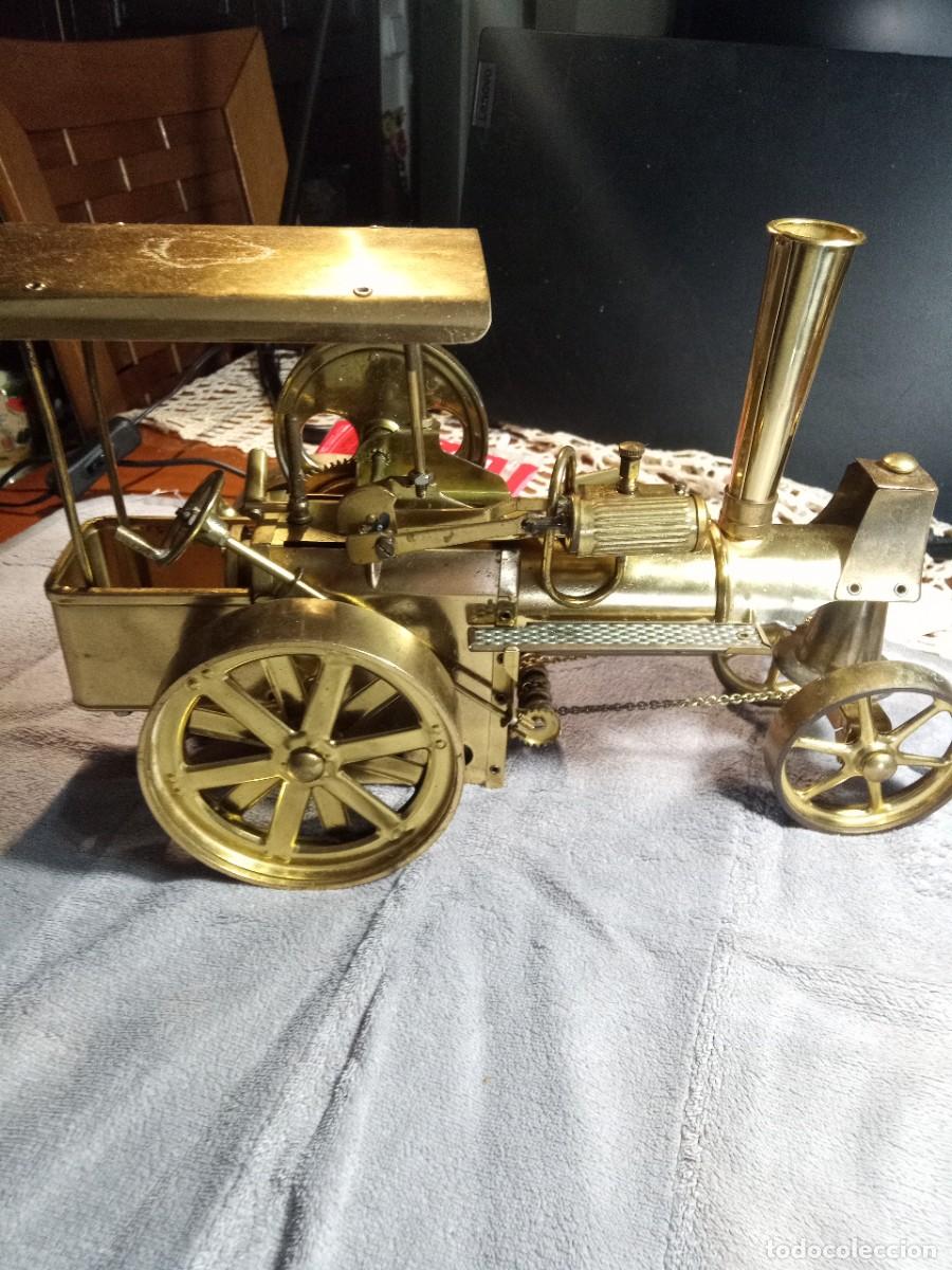 Juguetes antiguos de hojalata: Wilesco Tractor ,apisonadora y remolque cisterna - Foto 5