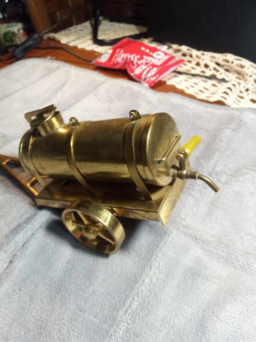 Juguetes antiguos de hojalata: Wilesco Tractor ,apisonadora y remolque cisterna - Foto 10