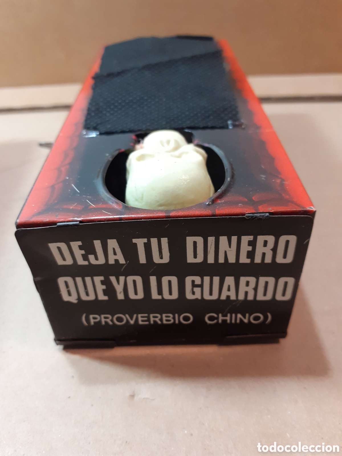 Juguetes antiguos de hojalata: Hucha Misterio Hedi. Funciona perfectamente. - Foto 5