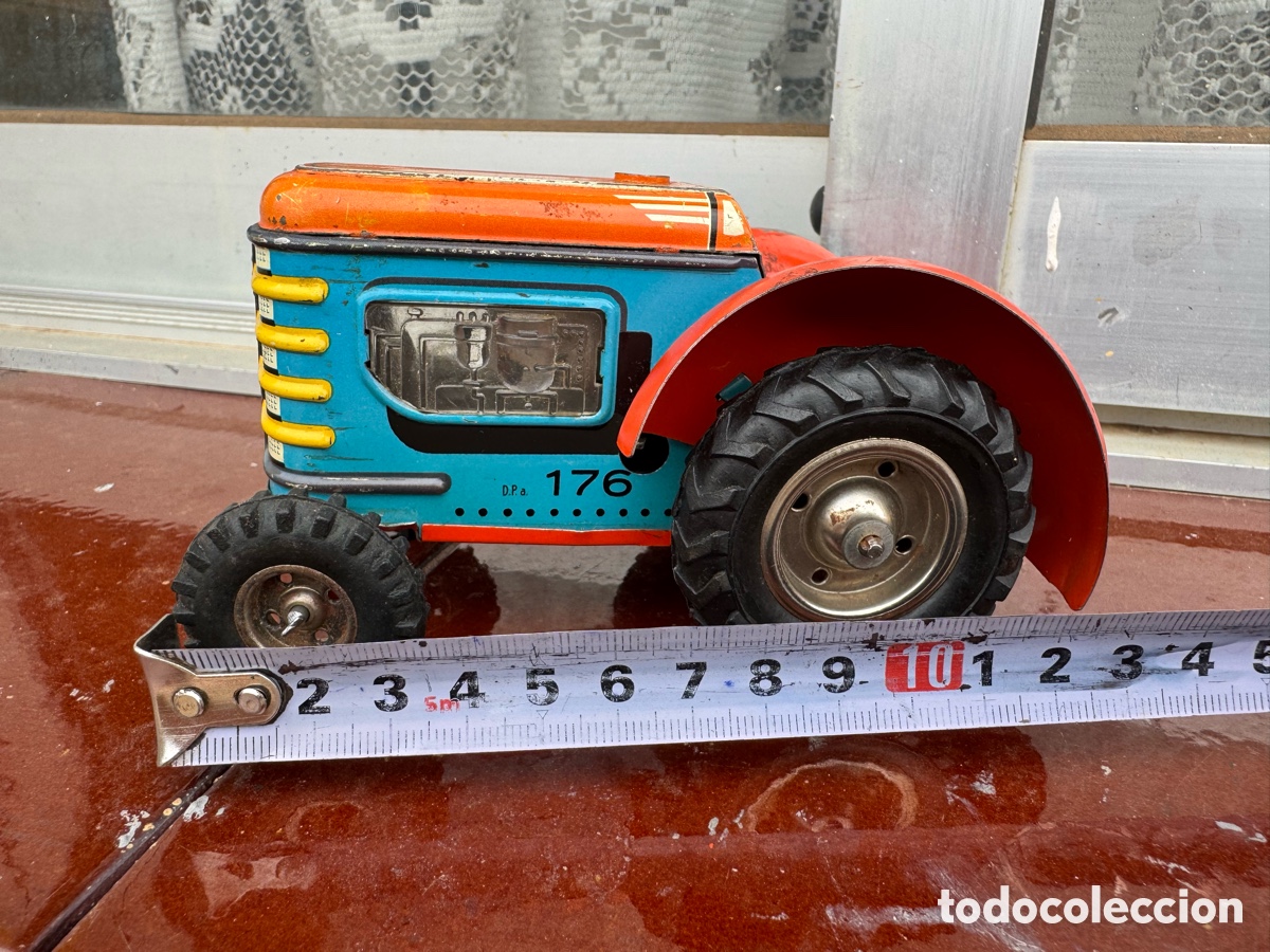 Juguetes antiguos de hojalata: TRACTOR GANA PARA RESTAURAR - Foto 3