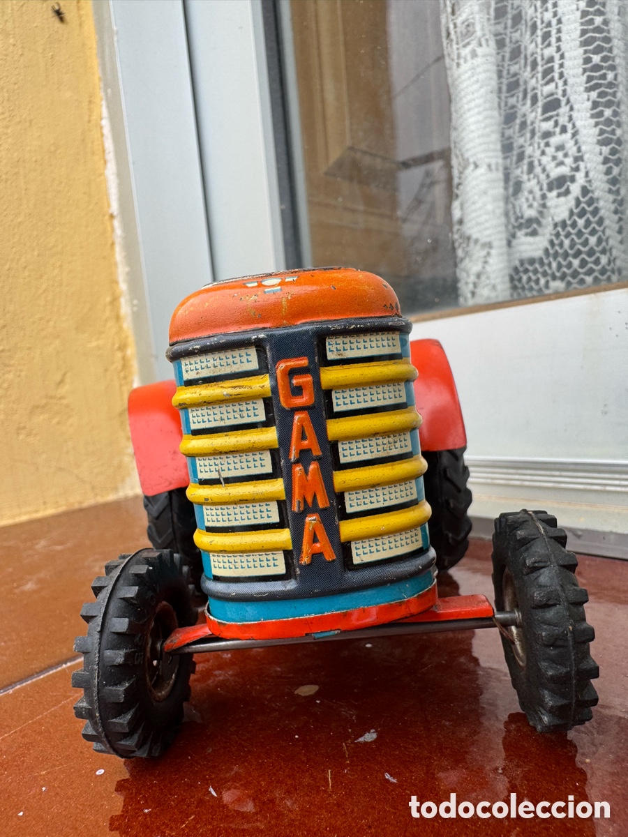 Juguetes antiguos de hojalata: TRACTOR GANA PARA RESTAURAR - Foto 7
