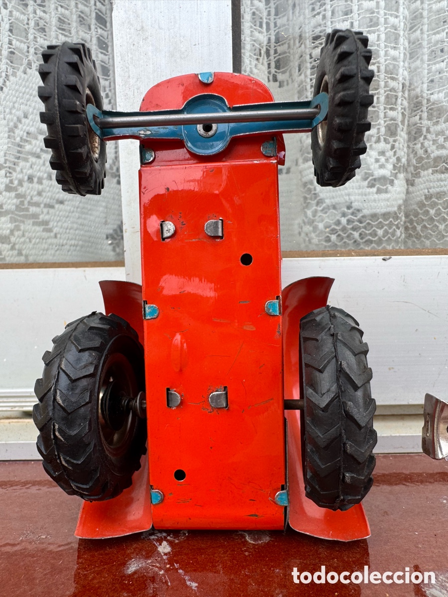 Juguetes antiguos de hojalata: TRACTOR GANA PARA RESTAURAR - Foto 10