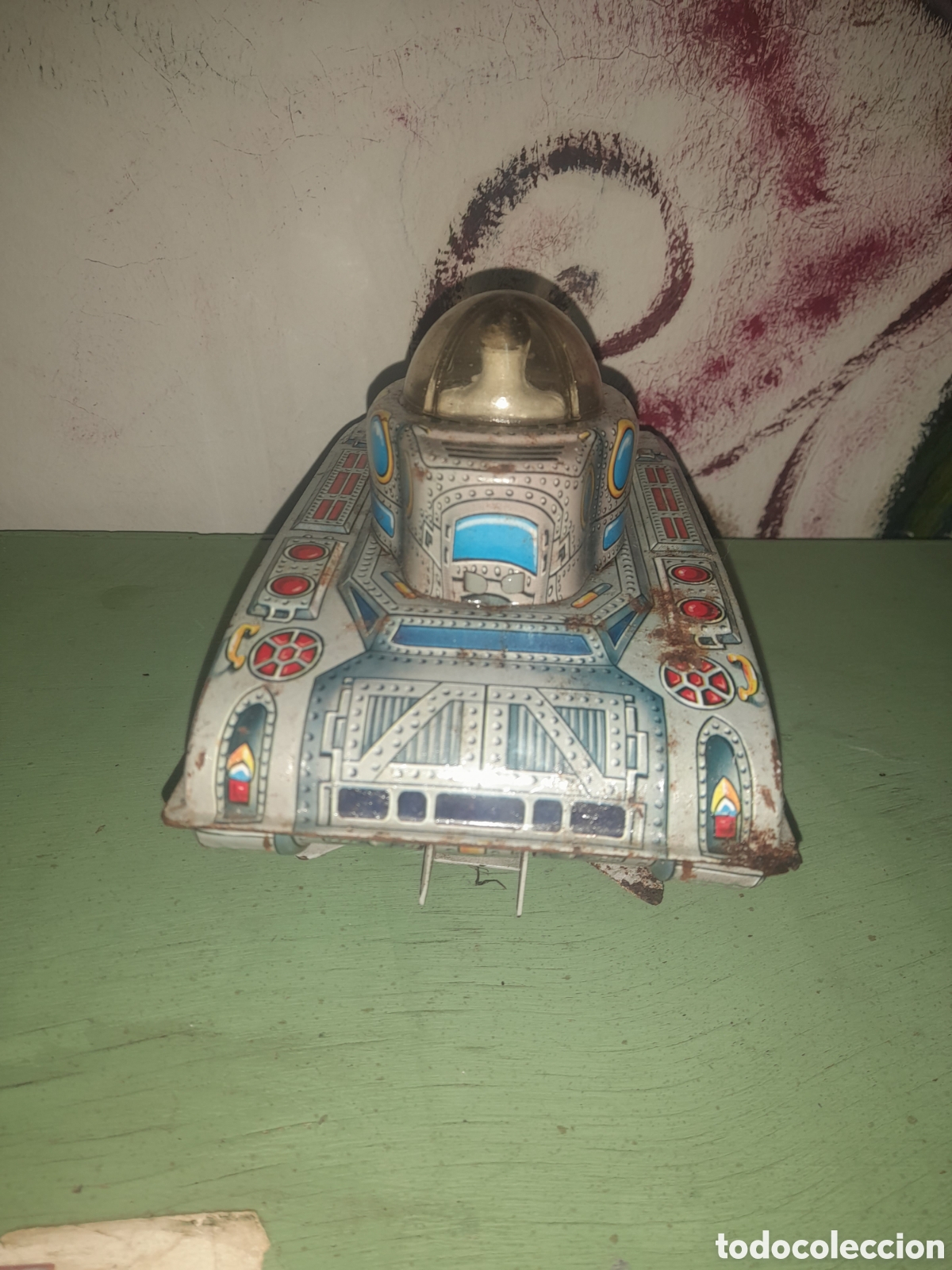 Juguetes antiguos de hojalata: Tanque Franc&eacute;s antiguo Hojalata - Foto 3
