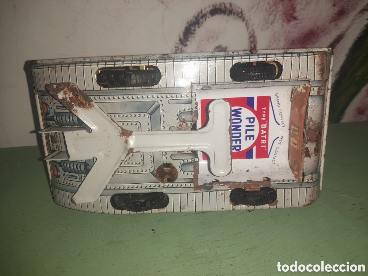 Juguetes antiguos de hojalata: Tanque Franc&eacute;s antiguo Hojalata - Foto 4