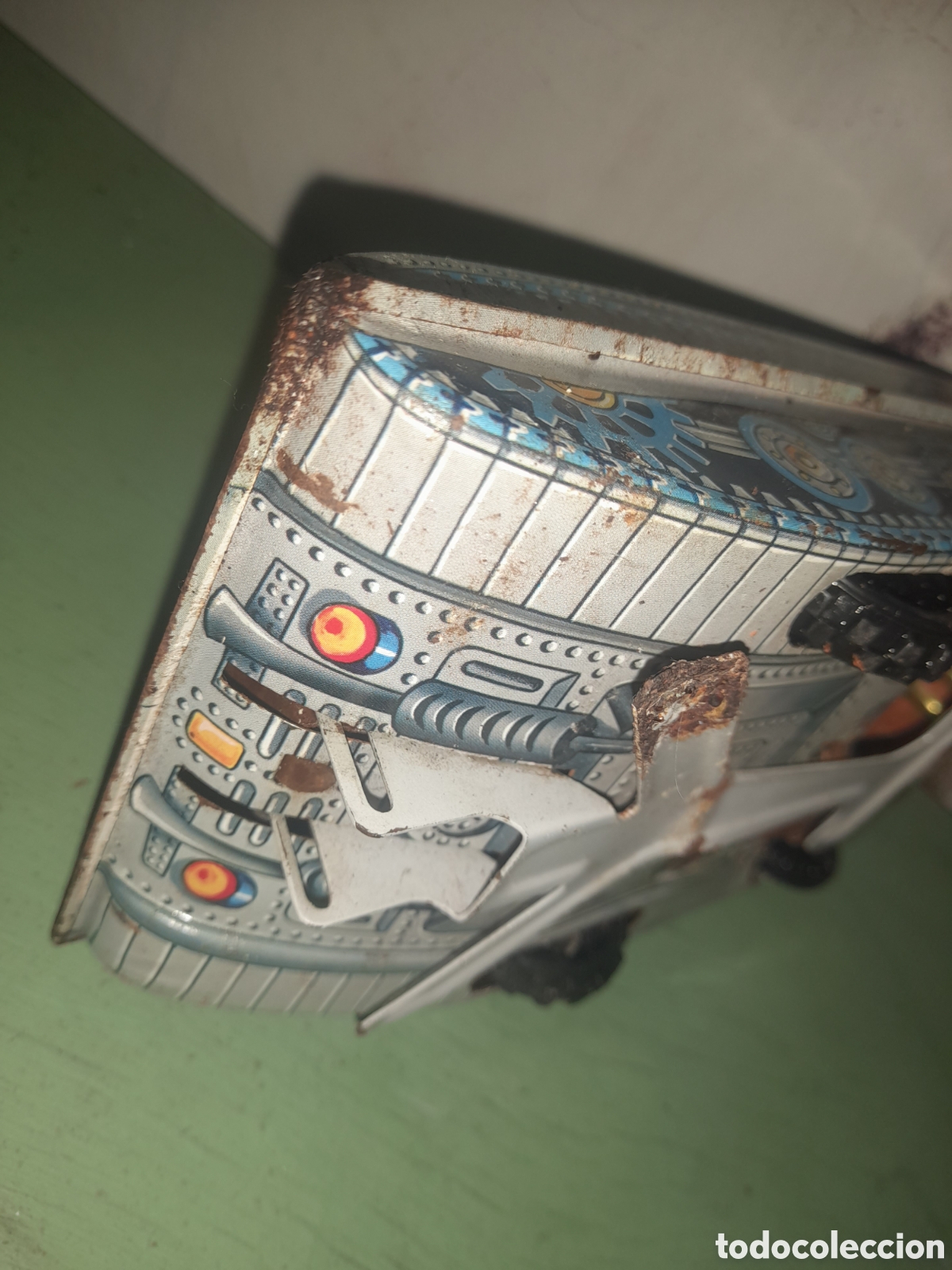 Juguetes antiguos de hojalata: Tanque Franc&eacute;s antiguo Hojalata - Foto 5