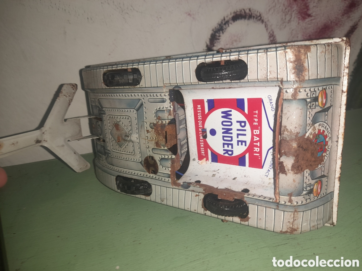 Juguetes antiguos de hojalata: Tanque Franc&eacute;s antiguo Hojalata - Foto 6