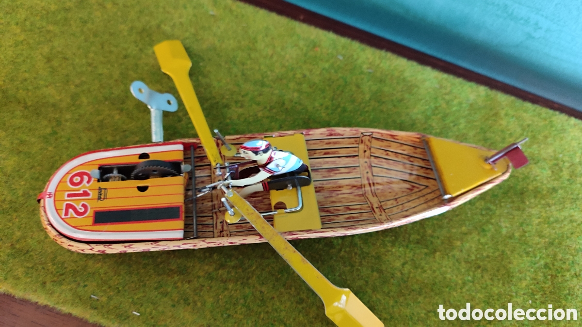 Juguetes antiguos de hojalata: Barco hojalata nuevo - Foto 2