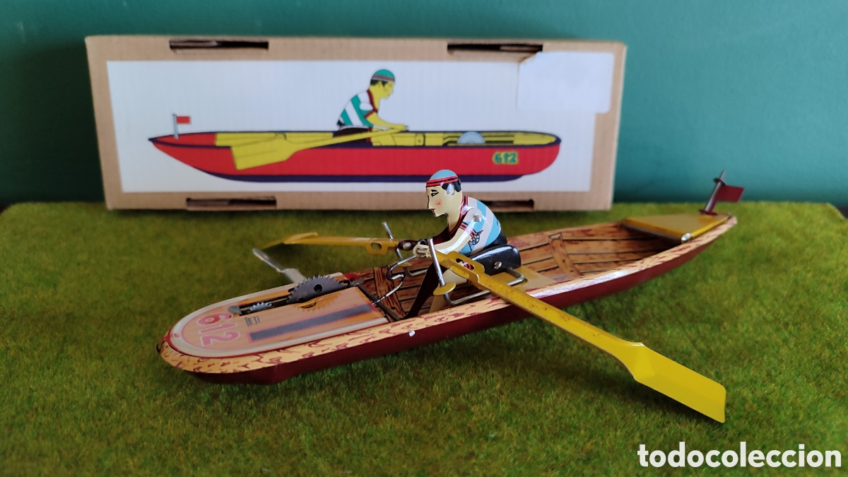 Juguetes antiguos de hojalata: Barco hojalata nuevo - Foto 1