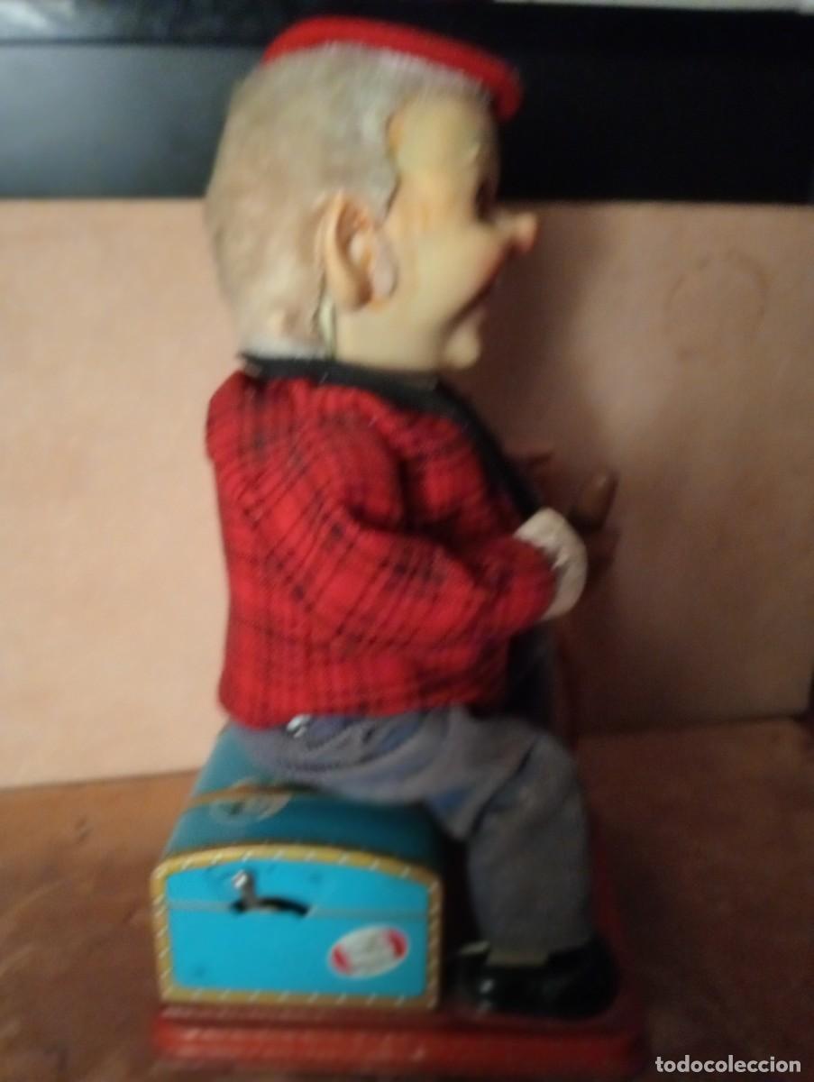 Juguetes antiguos de hojalata: Mu&ntilde;eco Mac Gregor para reparar - Foto 2