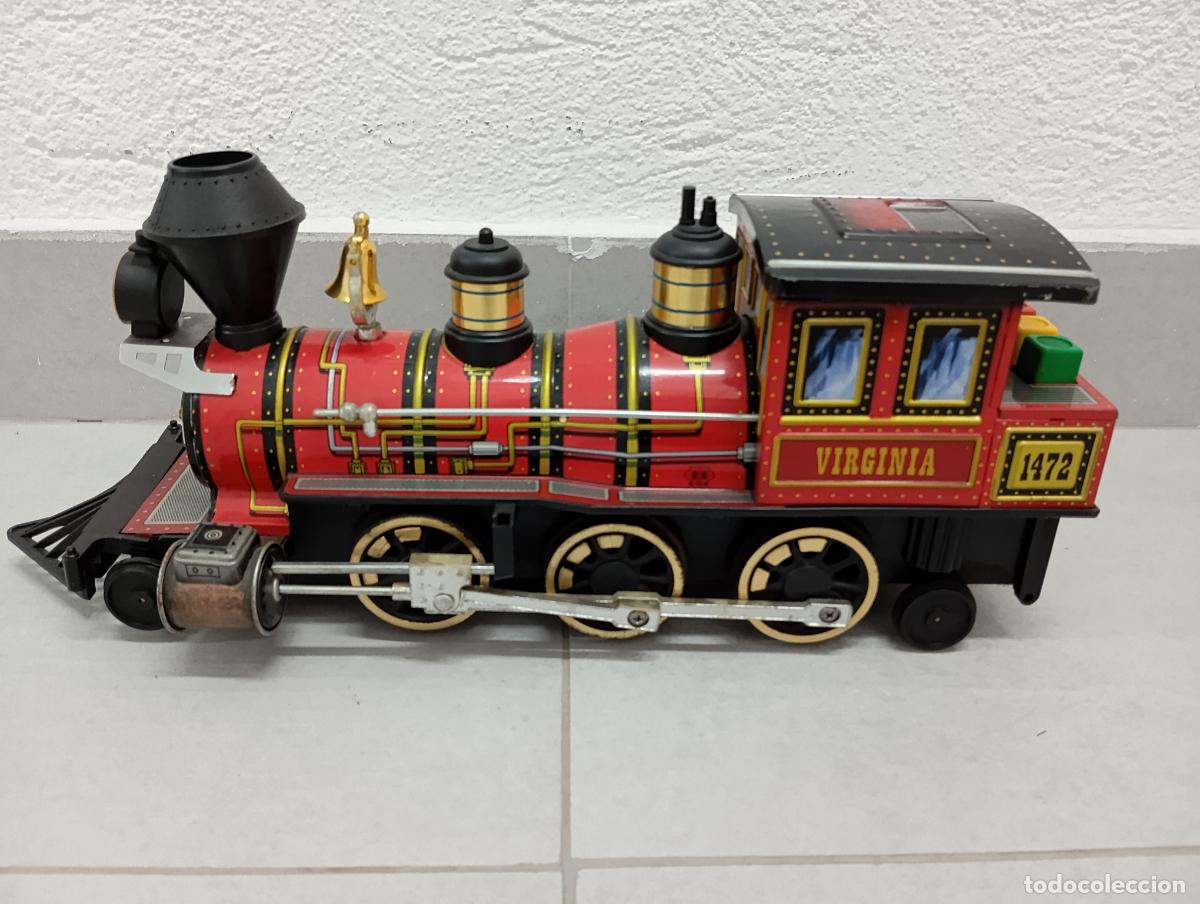 Juguetes antiguos de hojalata: Tren Hojalata Marca EGE. - Foto 2