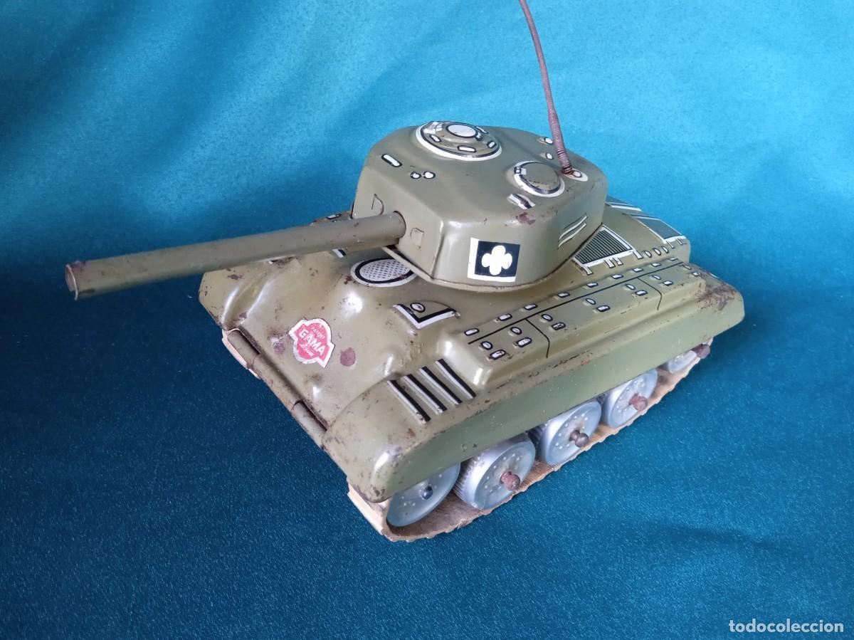 Juguetes antiguos de hojalata: TANQUE de GAMA, Germany. - Foto 2
