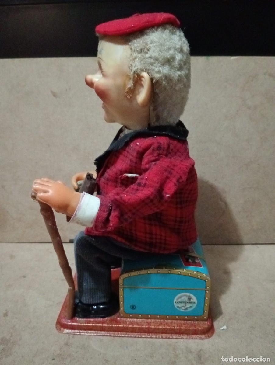 Juguetes antiguos de hojalata: Antiguo mu&ntilde;eco Mac Gregor ( no funciona ) - Foto 4