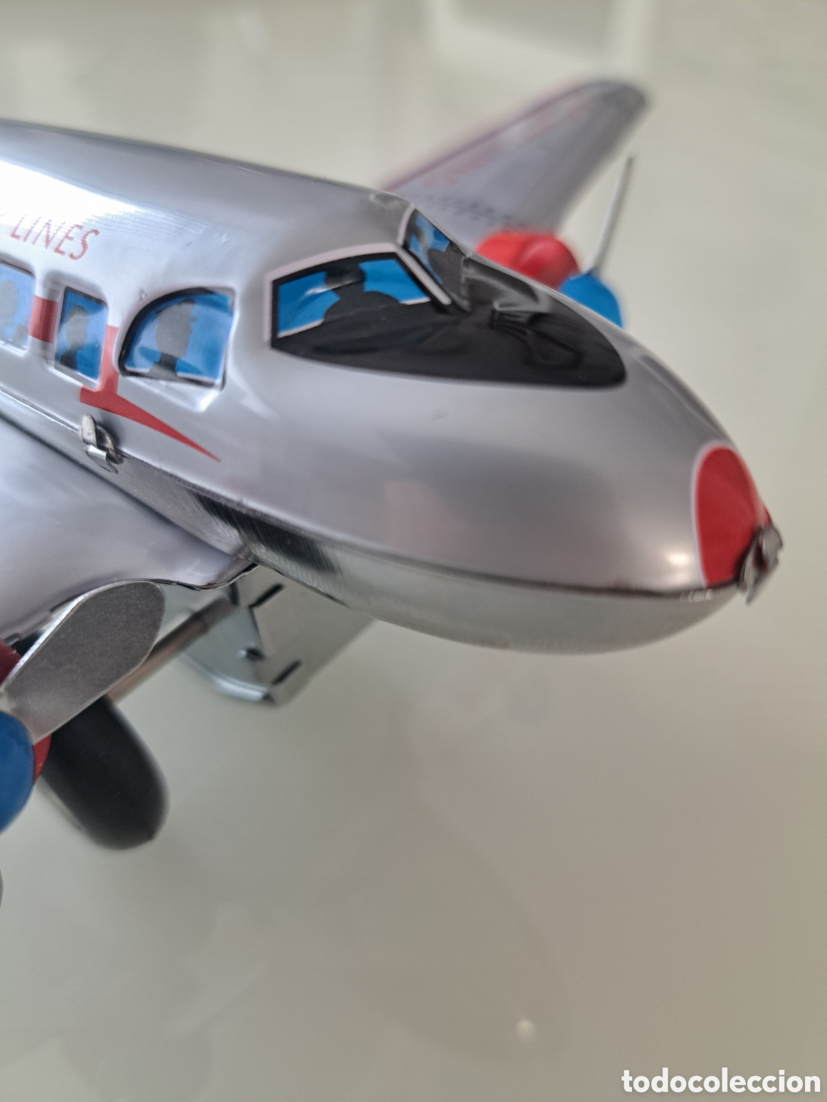 Juguetes antiguos de hojalata: AVI&Oacute;N DE HOJALATA SCHILLING - Foto 2