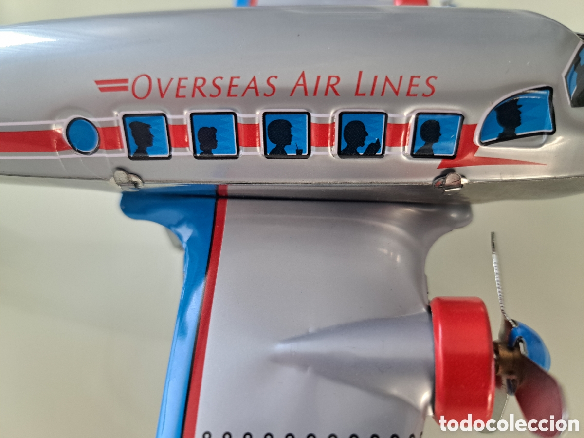 Juguetes antiguos de hojalata: AVI&Oacute;N DE HOJALATA SCHILLING - Foto 5