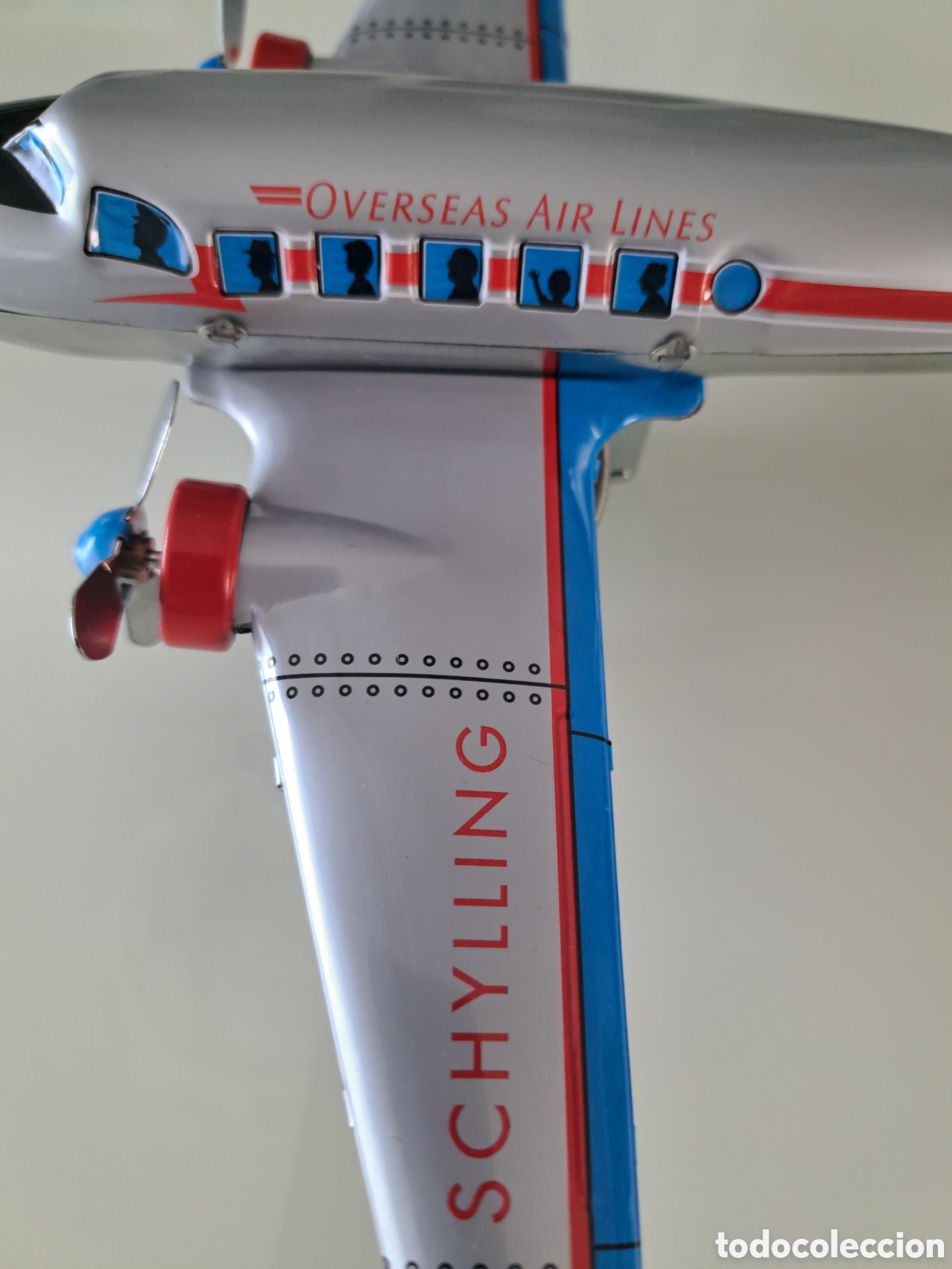 Juguetes antiguos de hojalata: AVI&Oacute;N DE HOJALATA SCHILLING - Foto 6