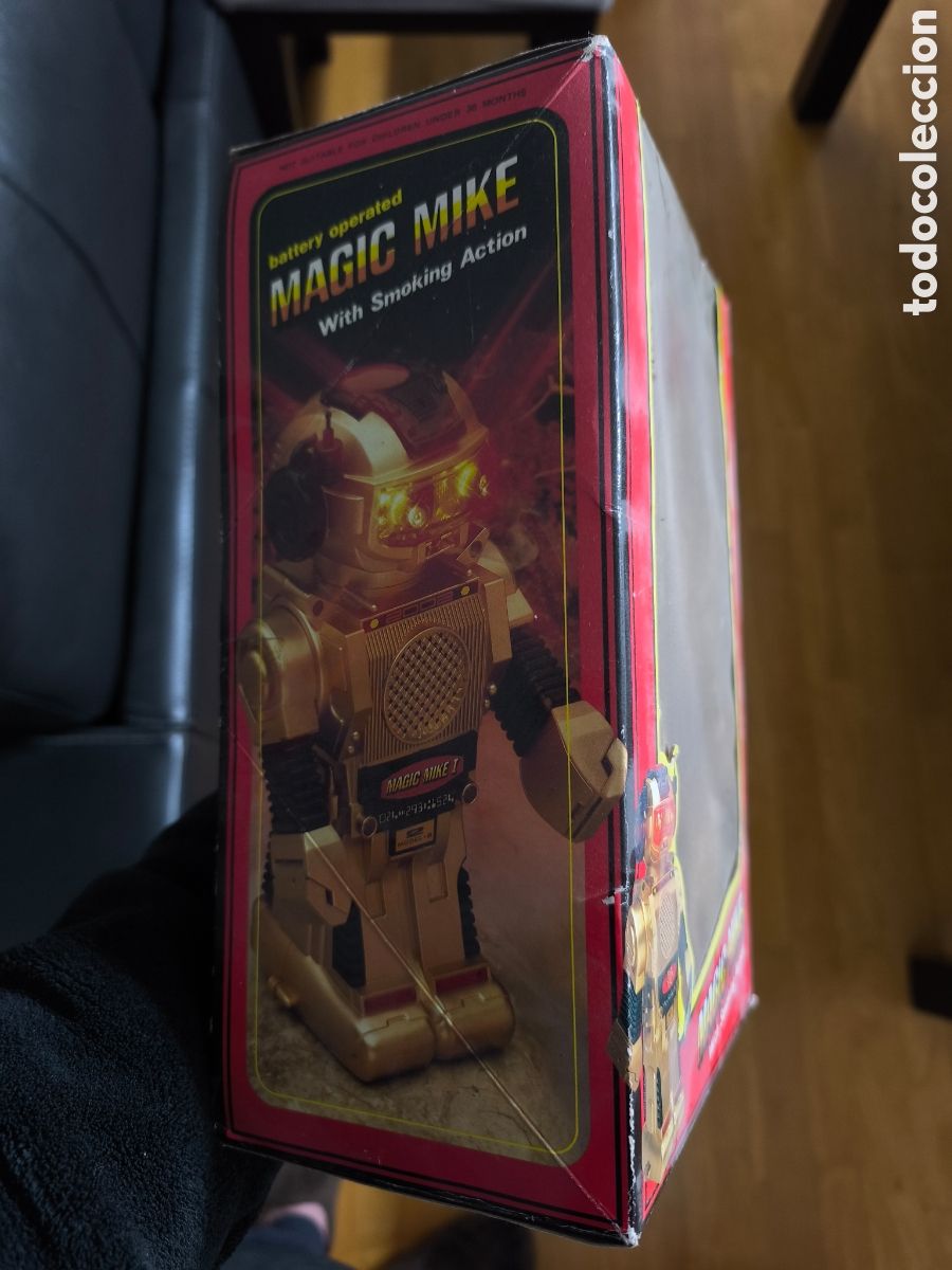 Juguetes antiguos de hojalata: Robot Magic Mike a Estrenar de Jugueter&iacute;a No Probado - Foto 3