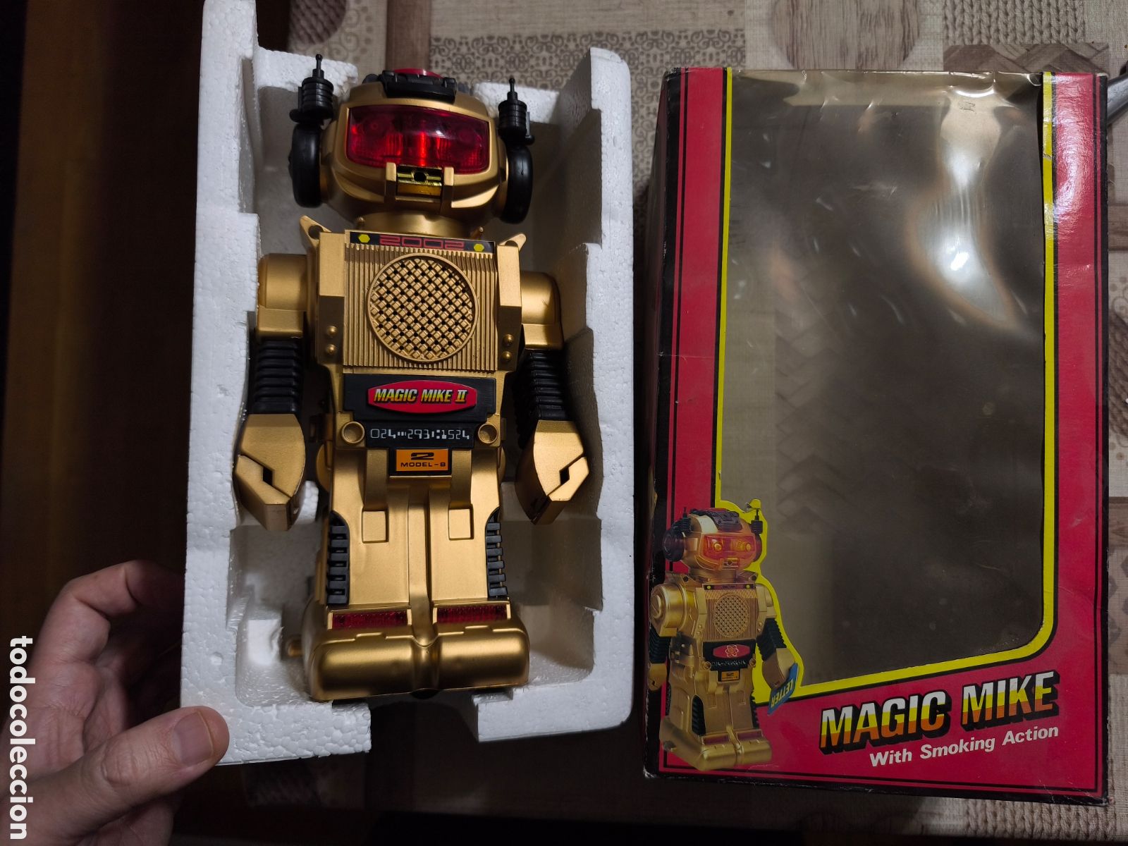 Juguetes antiguos de hojalata: Robot Magic Mike a Estrenar de Jugueter&iacute;a No Probado - Foto 6