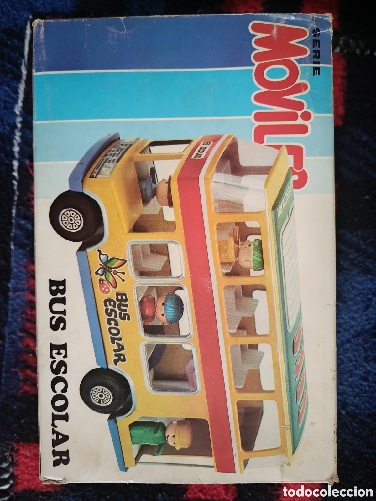 Juguetes antiguos de hojalata: Bus escolar de hojalata - Foto 10