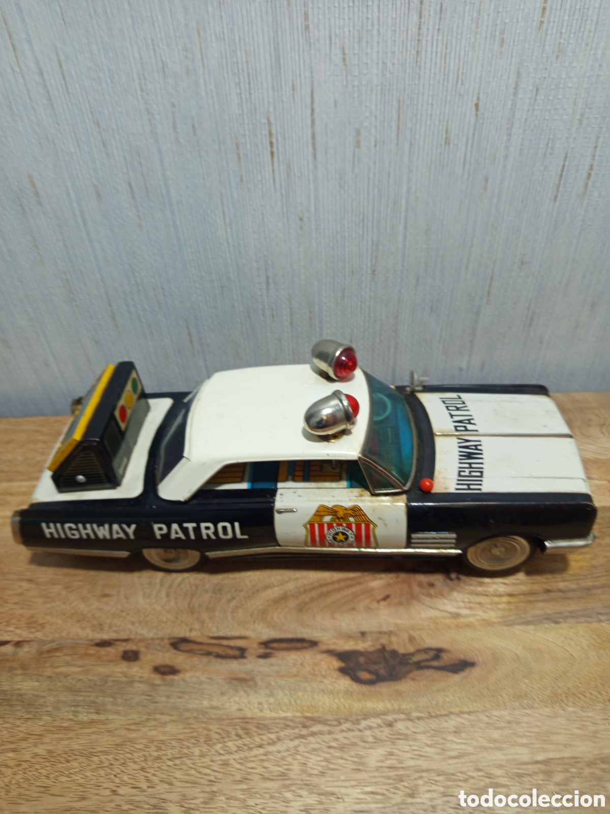 Juguetes antiguos de hojalata: Coche antiguo japones - Foto 4