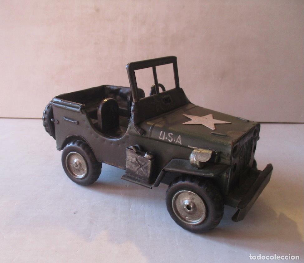 Juguetes antiguos de hojalata: COCHE: JEEP WILLYS USA - Foto 4