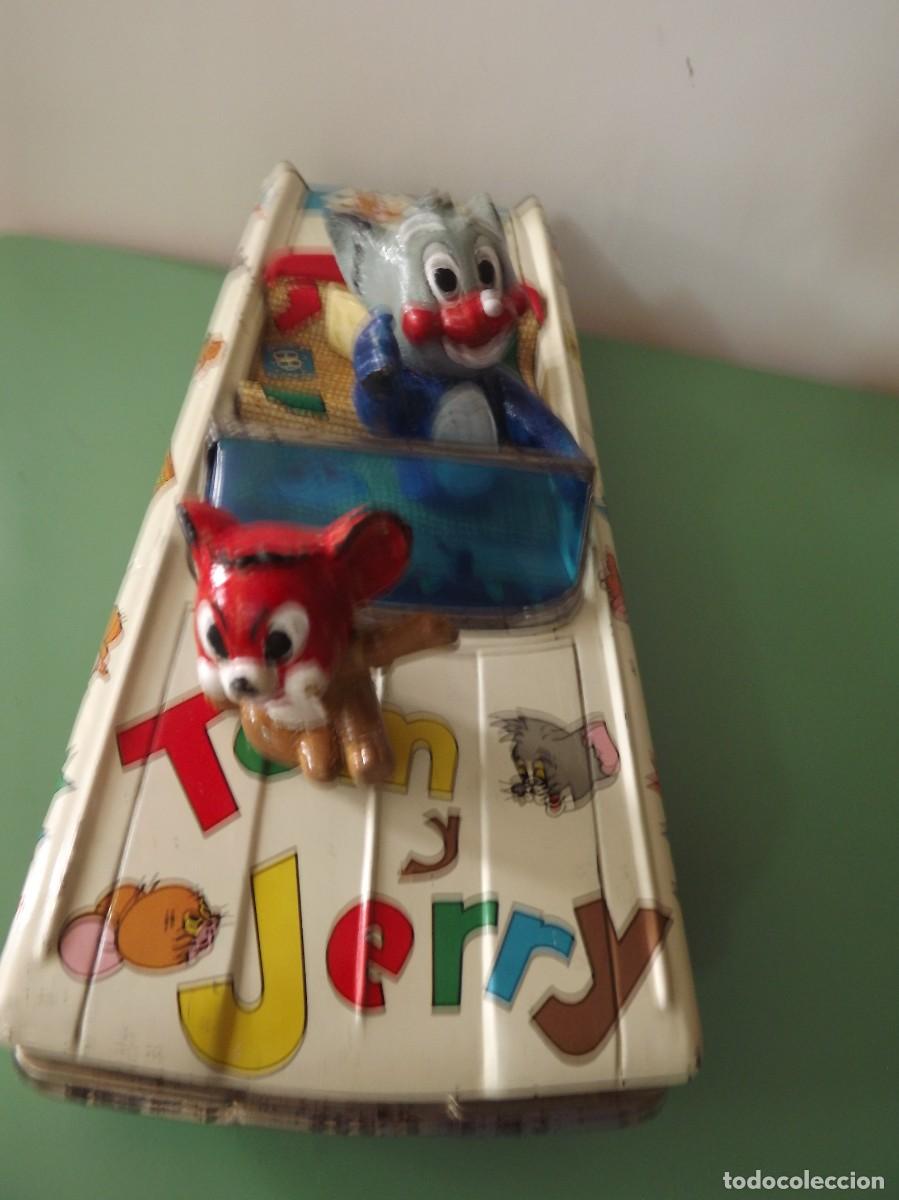 Juguetes antiguos de hojalata: Rico,Coche de Tom y Jerry - Foto 1