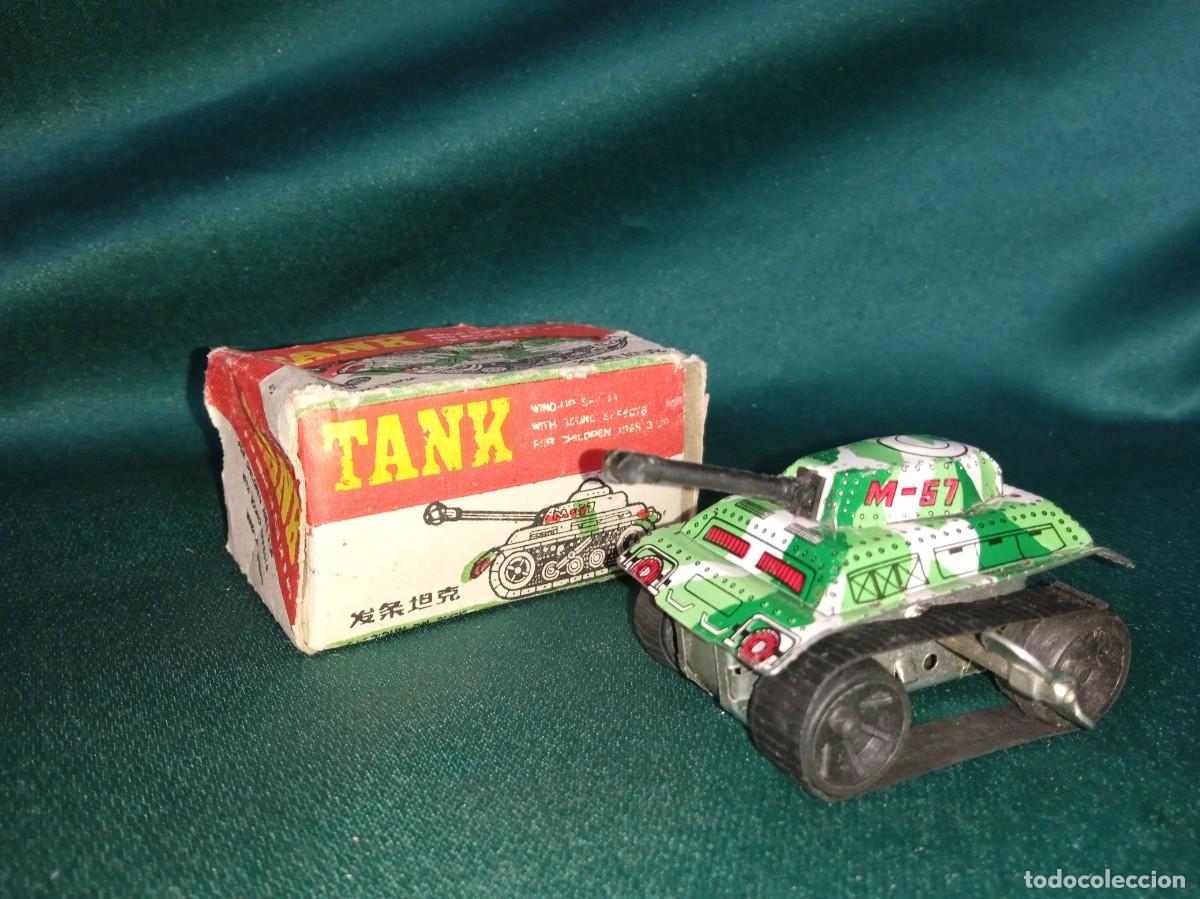 Juguetes antiguos de hojalata: TANQUE de Hojalata, miniatura. - Foto 1