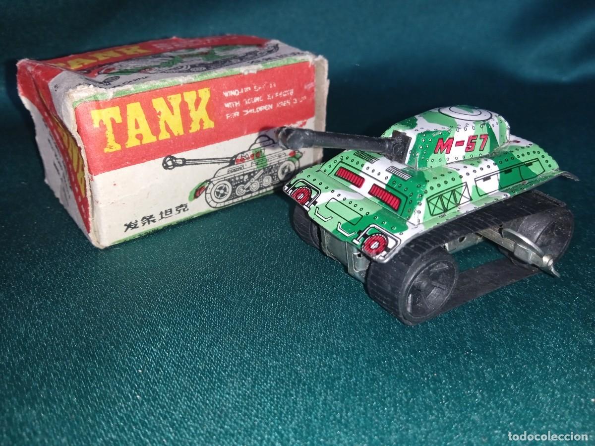 Juguetes antiguos de hojalata: TANQUE de Hojalata, miniatura. - Foto 2