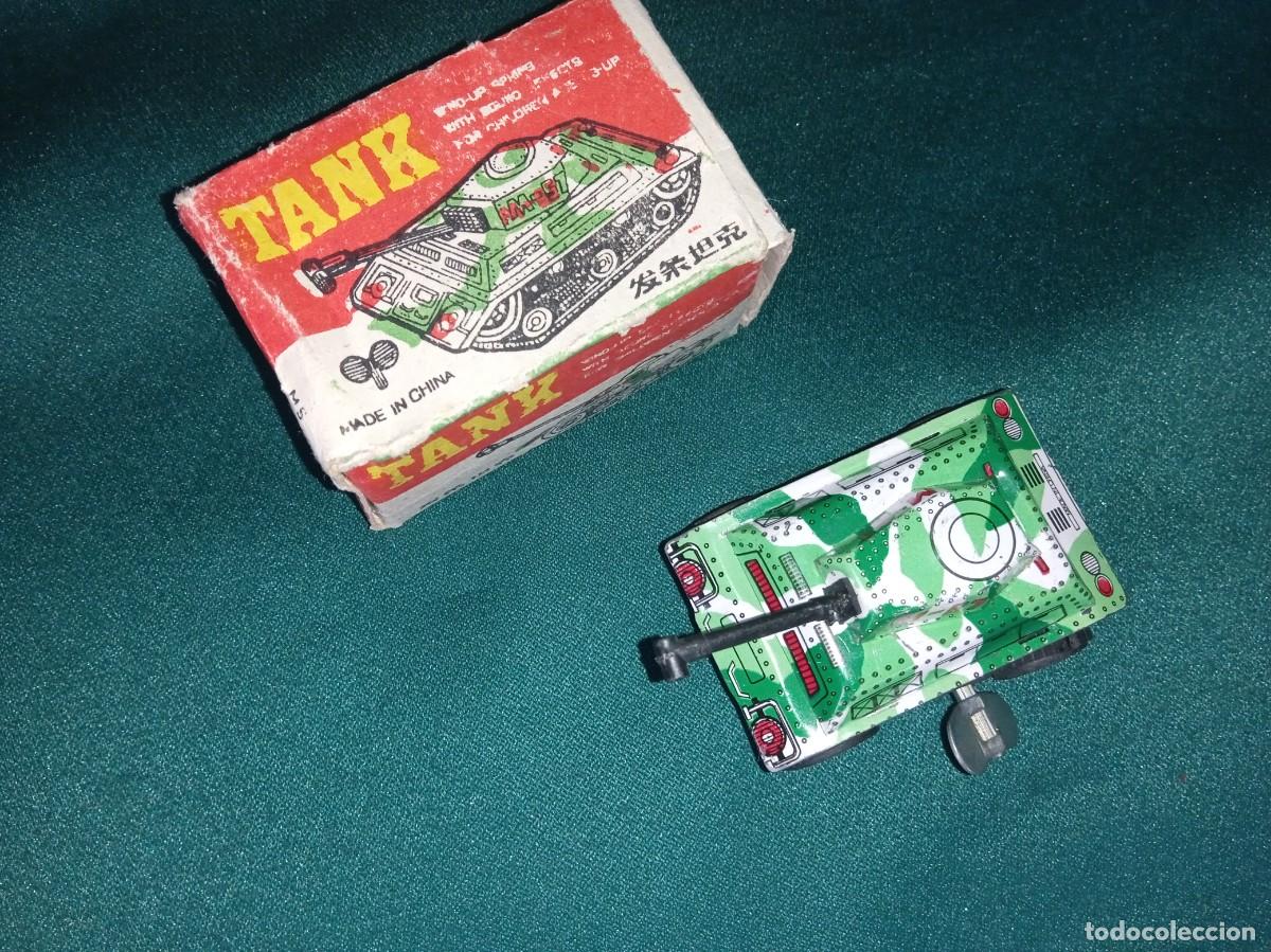 Juguetes antiguos de hojalata: TANQUE de Hojalata, miniatura. - Foto 3