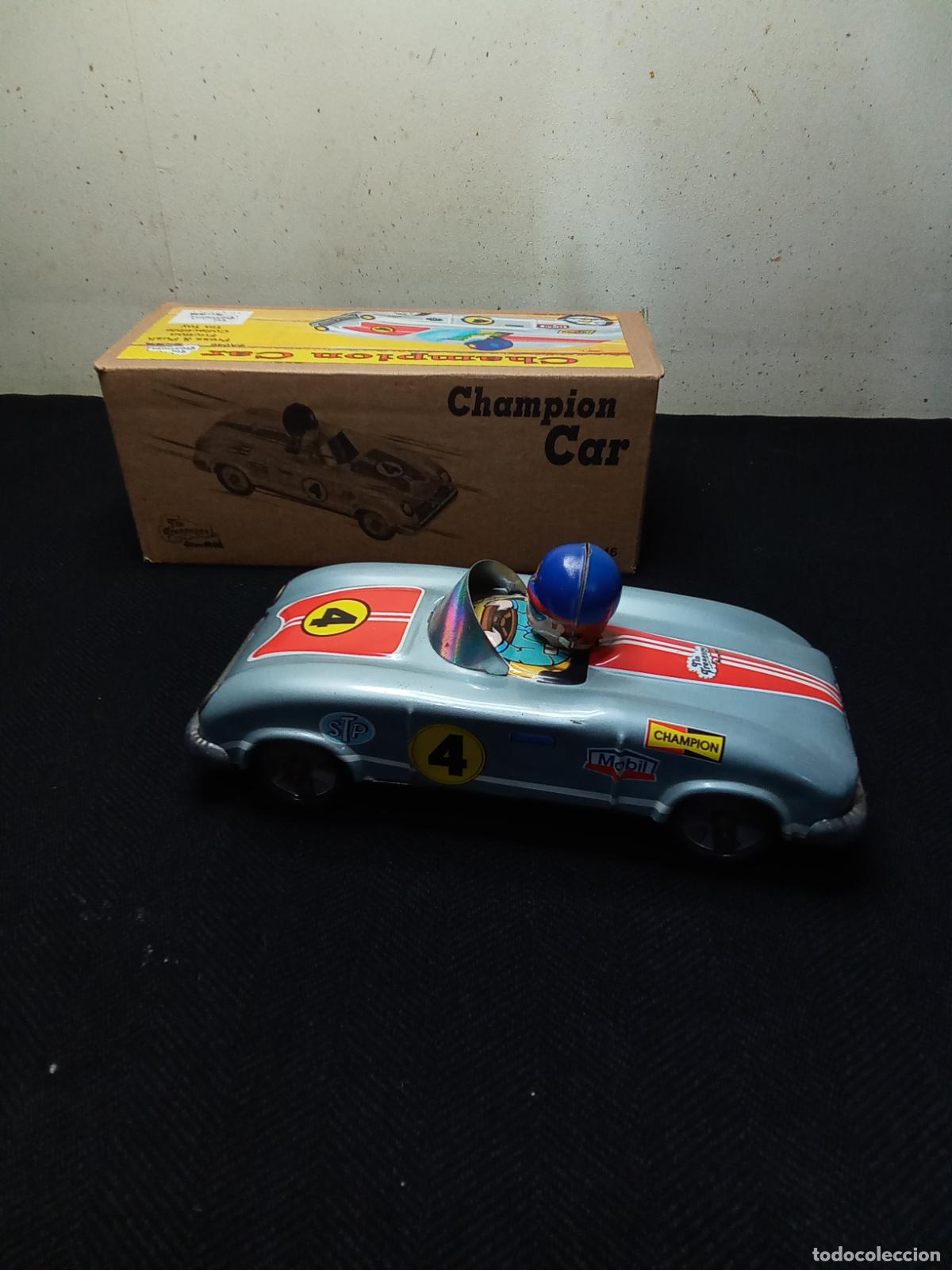 Juguetes antiguos de hojalata: COCHE HOJALATA CON CONDUCTOR - Foto 7