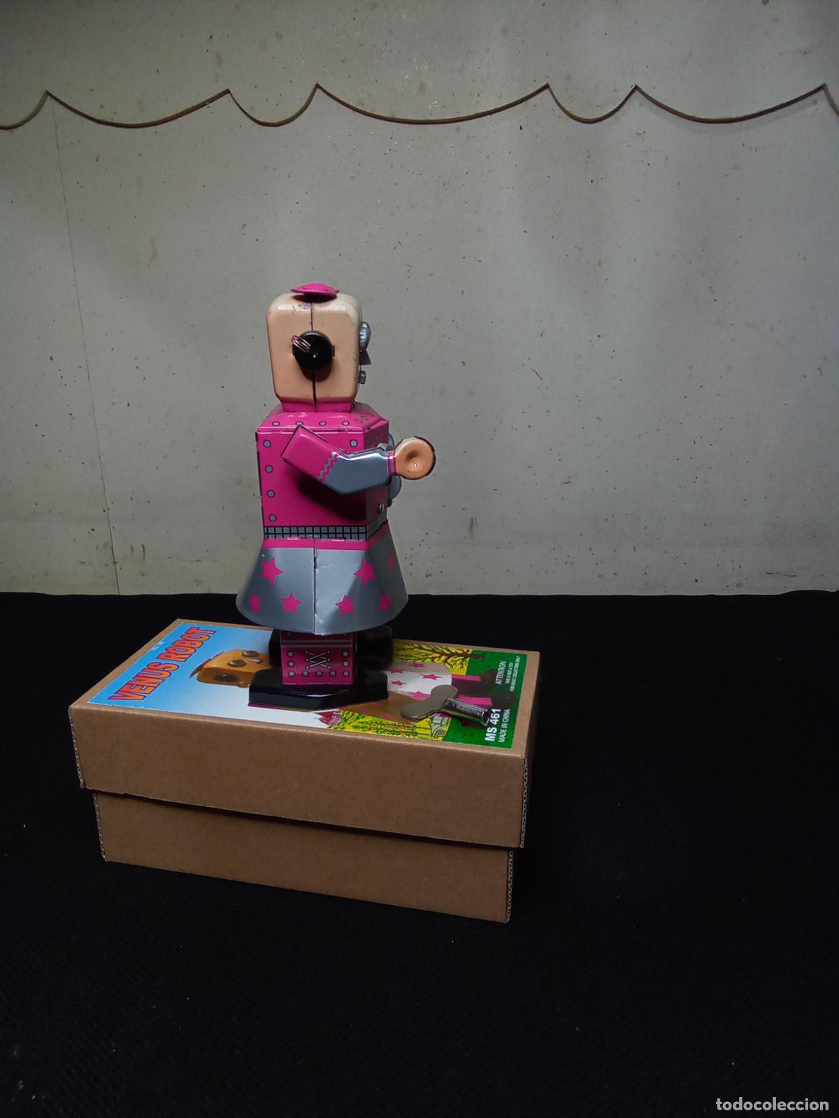 Juguetes antiguos de hojalata: ROBOT HOJALATA VENUS - Foto 6