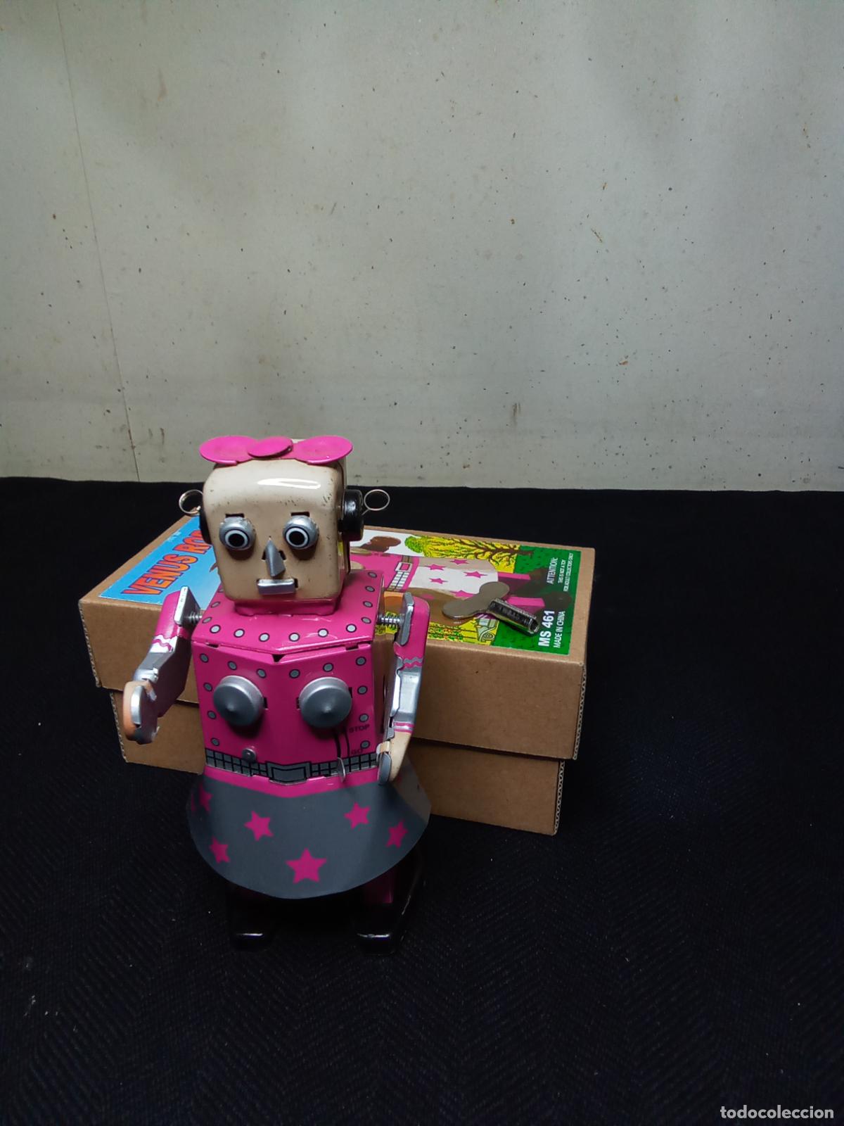 Juguetes antiguos de hojalata: ROBOT HOJALATA VENUS - Foto 7