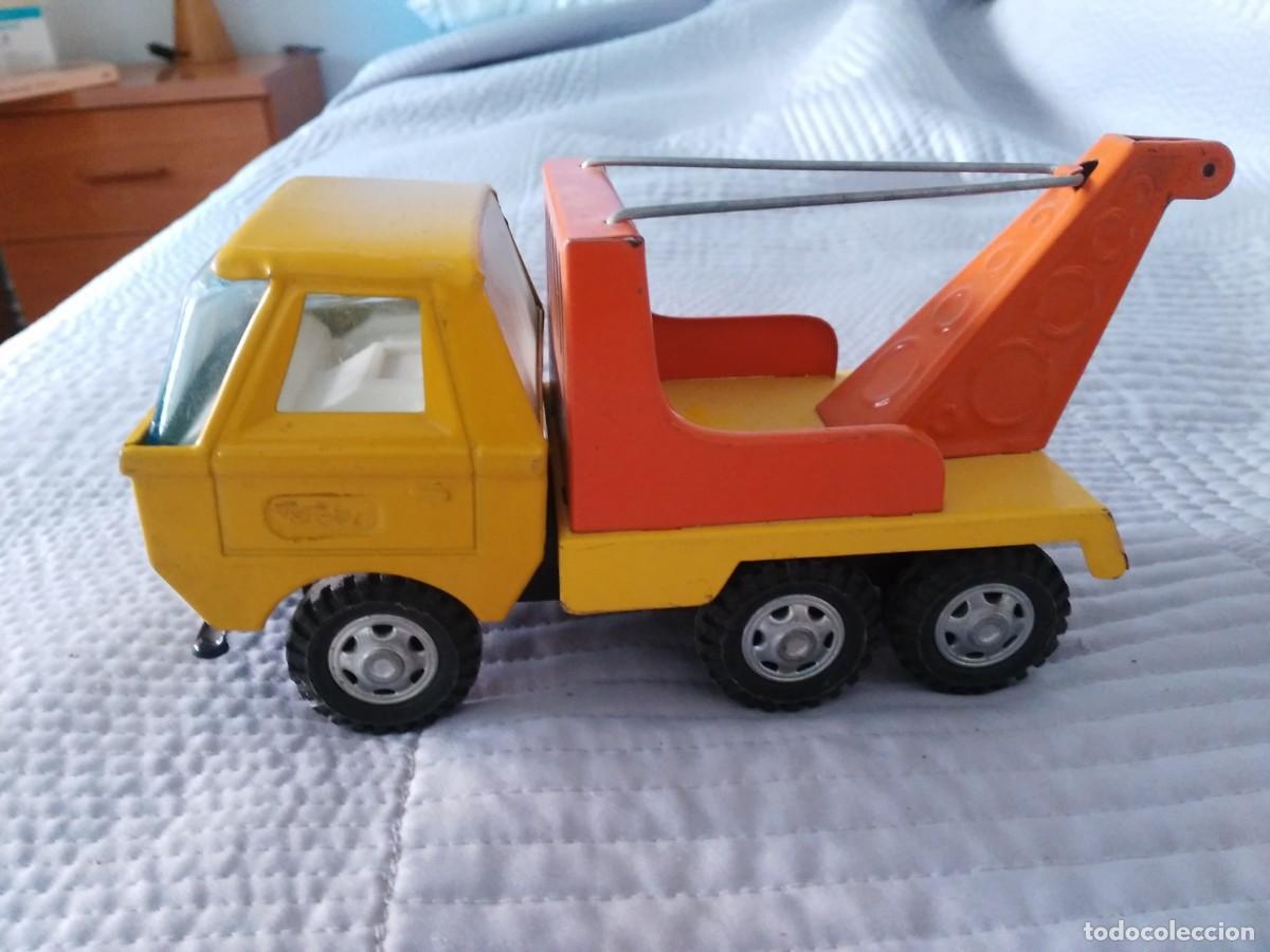 Juguetes antiguos de hojalata: camion de chapa gozan - Foto 3