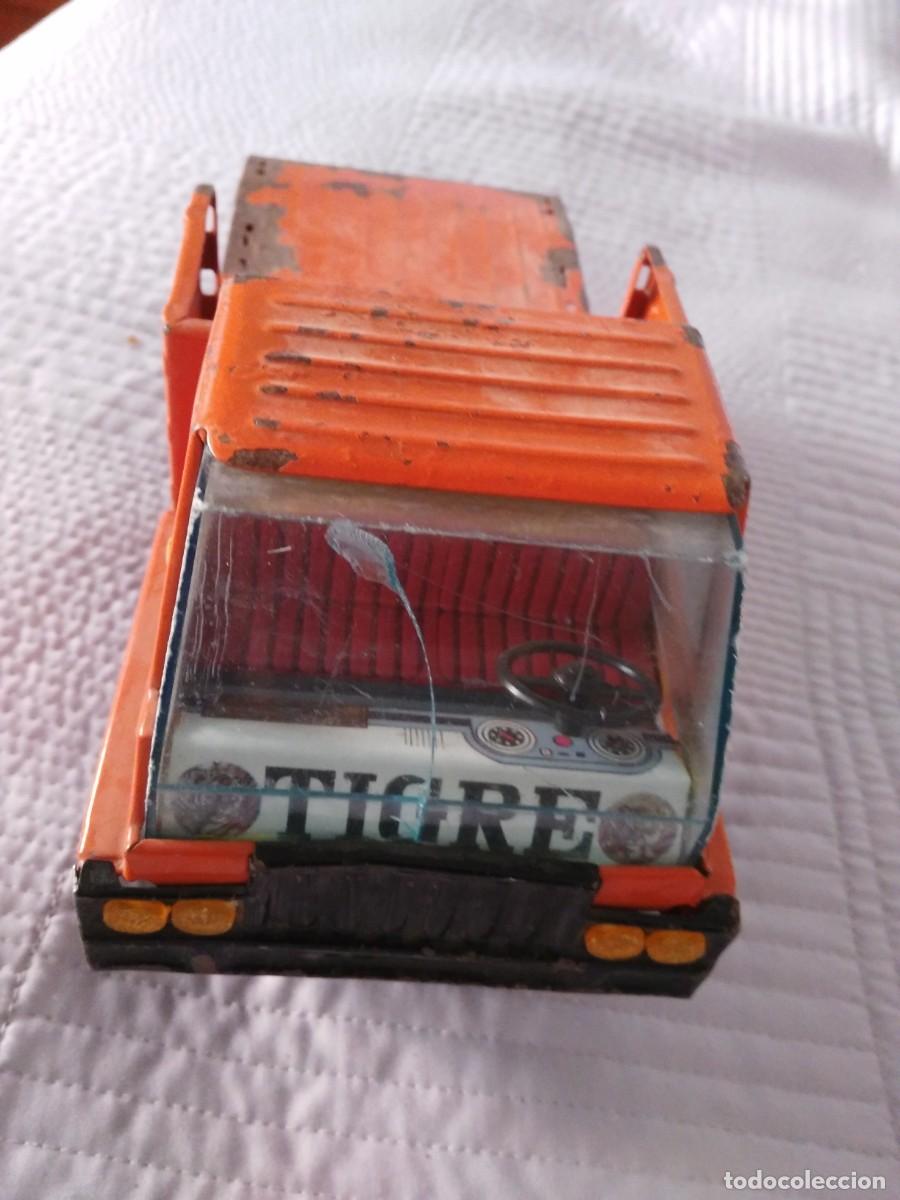 Juguetes antiguos de hojalata: camion de chapa gozan - Foto 2
