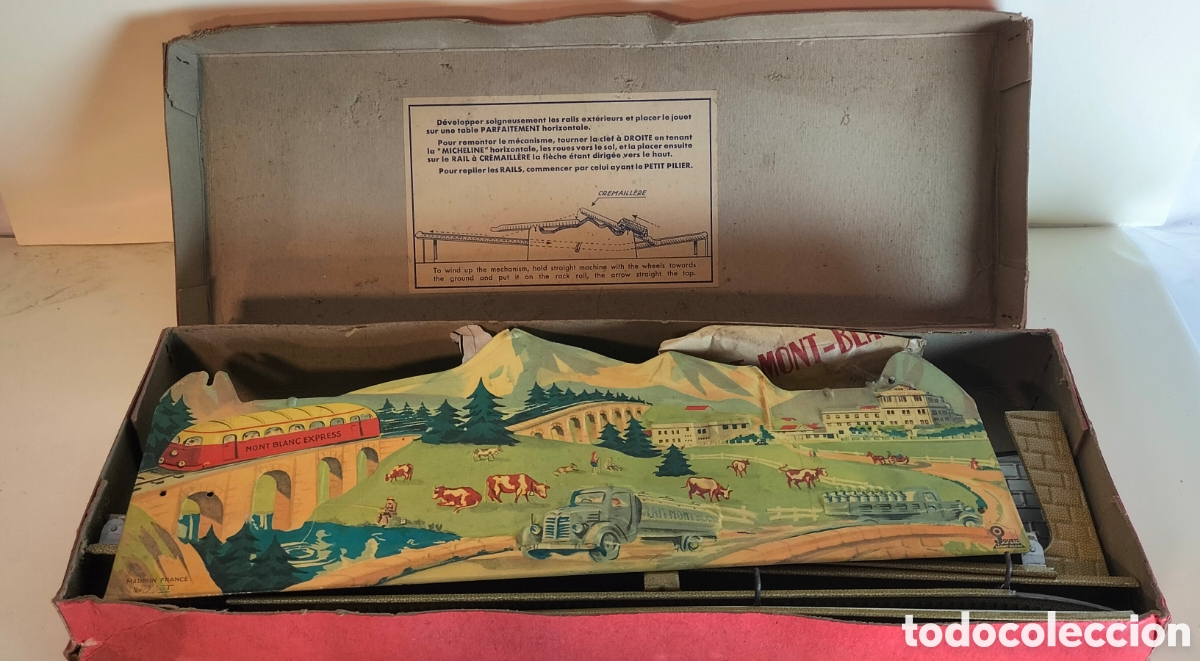 Juguetes antiguos de hojalata: Mont Blanc Express. 1950 - Foto 12