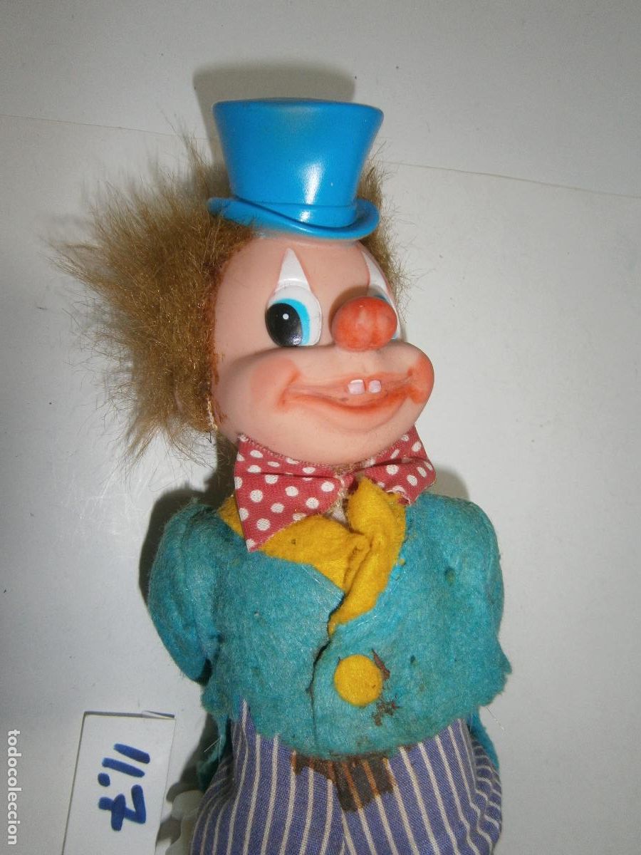Juguetes antiguos de hojalata: ANTIGUO PAYASO A CUERDA - Foto 2