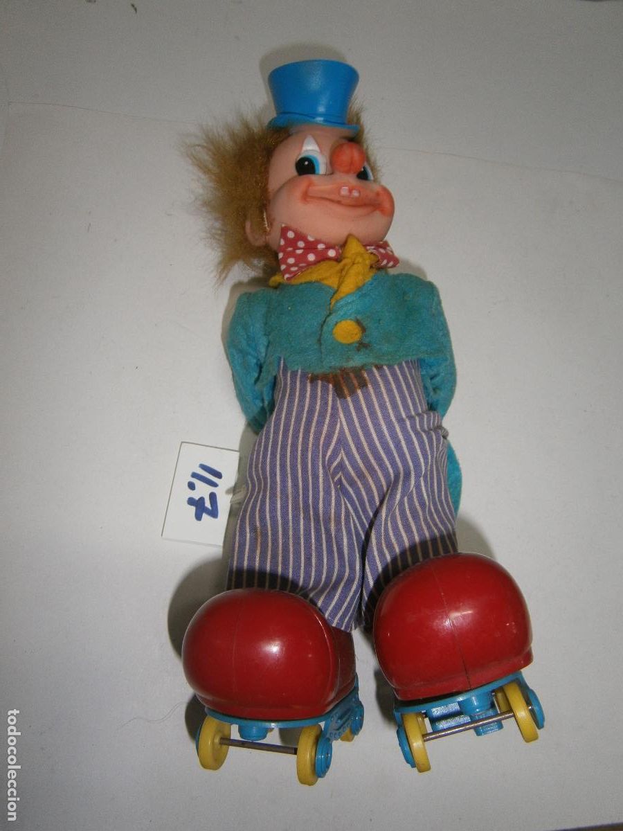 Juguetes antiguos de hojalata: ANTIGUO PAYASO A CUERDA - Foto 1