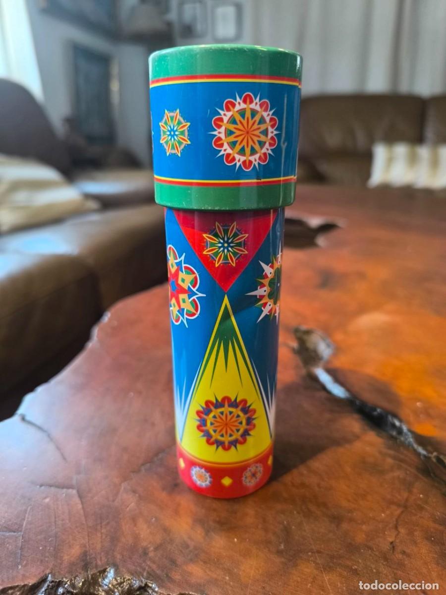 Juguetes antiguos de hojalata: CALEIDOSCOPIO EN HOJALATA SHYLLING 18X5,5 CM