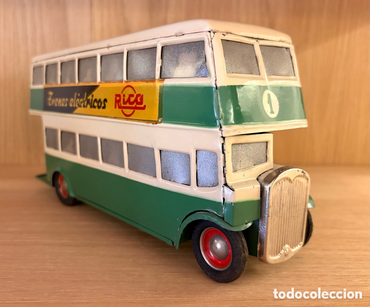 Juguetes antiguos de hojalata: Autob&uacute;s de 2 pisos de Rico