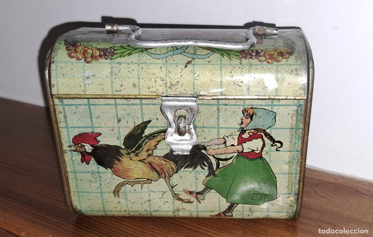 Juguetes antiguos de hojalata: CAB&Aacute;S DE HOJALATA DE JUGUETES RICO - A&Ntilde;OS 30/40 - MEDIDAS; 12,5 x 10 x 7 cms.