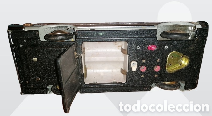 Juguetes antiguos de hojalata: Antiguo coche de metal - Foto 6