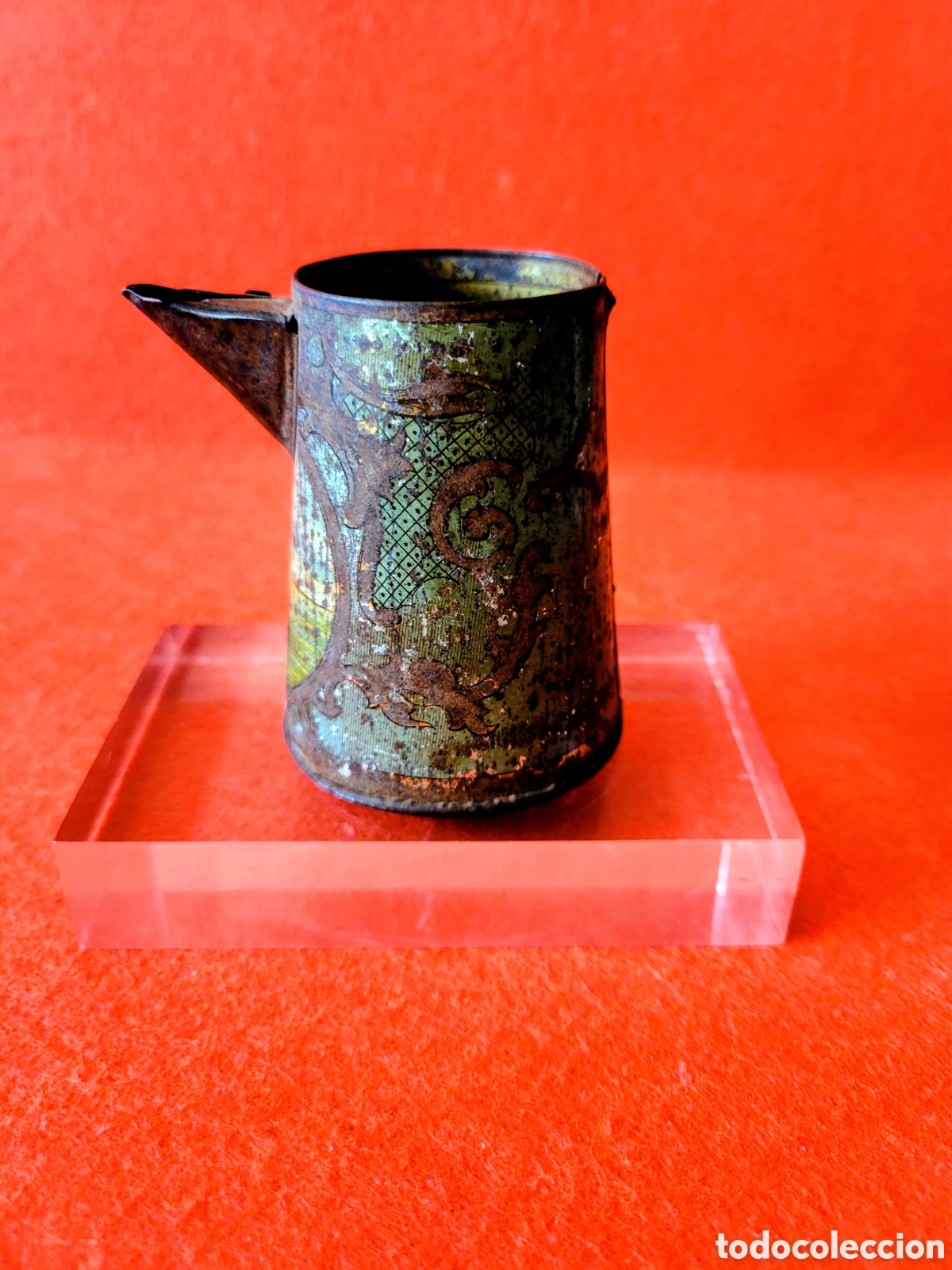 Giocattoli antichi di latta: PEQUE&Ntilde;A JARRITA DE HOJALATA ANTIGUA