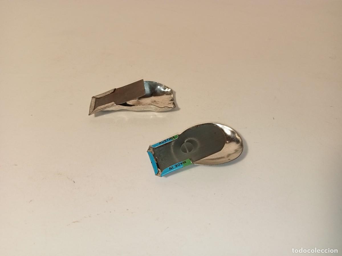 Juguetes antiguos de hojalata: 2 RANITAS DE HOJALATA - Foto 2