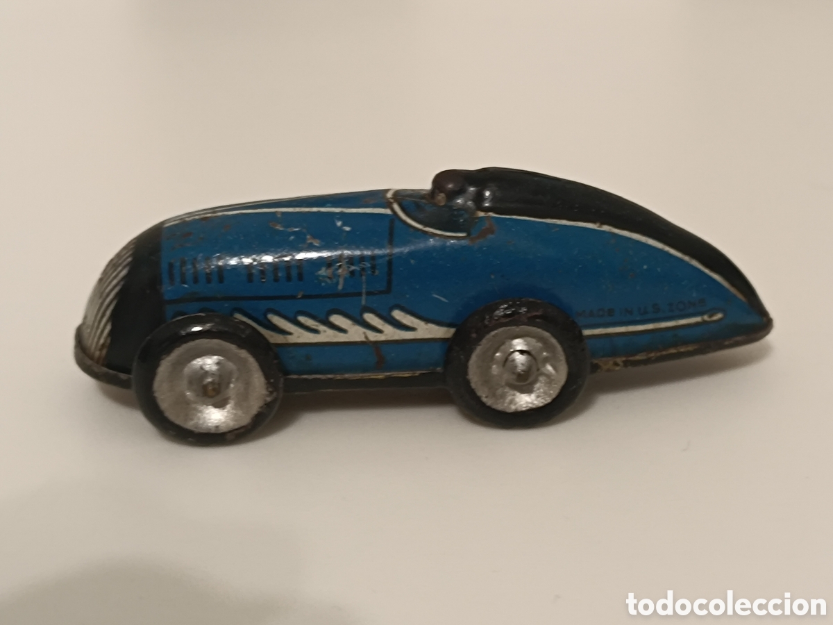 Juguetes antiguos de hojalata: Tippco coche a cuerda US Zone - Foto 2