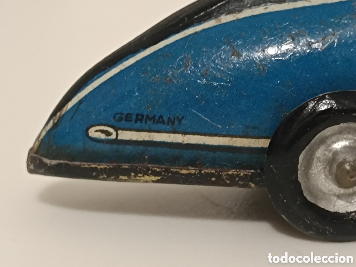 Juguetes antiguos de hojalata: Tippco coche a cuerda US Zone - Foto 5