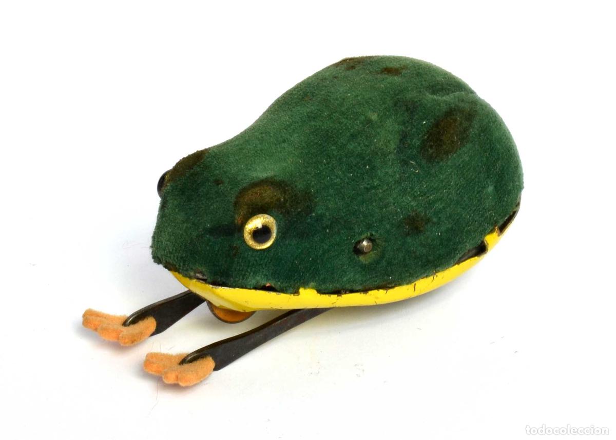 Juguetes antiguos de hojalata: RANA SCHUCO FROG - MADE IN U.S. ZONE GERMANY - 1945,S - VER DESCRIPCI&Oacute;N