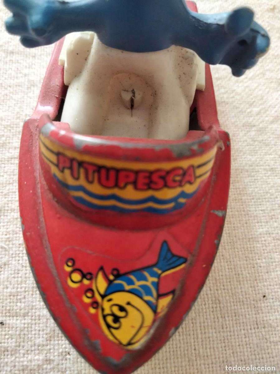 Juguetes antiguos de hojalata: PITUPESCA marca GUISVAL - Foto 4