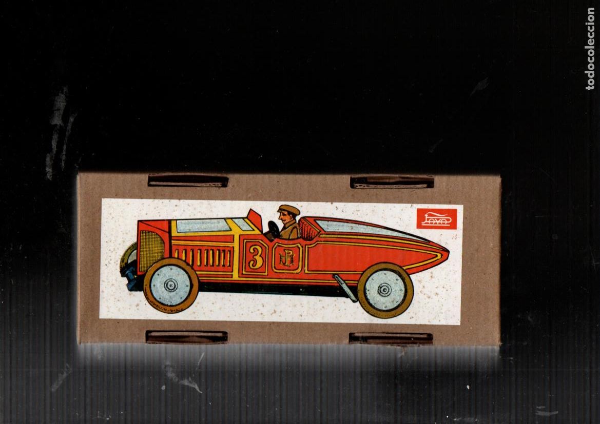 Juguetes antiguos de hojalata: COCHE DE CARRERAS. HOJALATA. LLAVE PARA DAR CUERDA. CON CAJA. REPRODUCCION PAYA 1905.