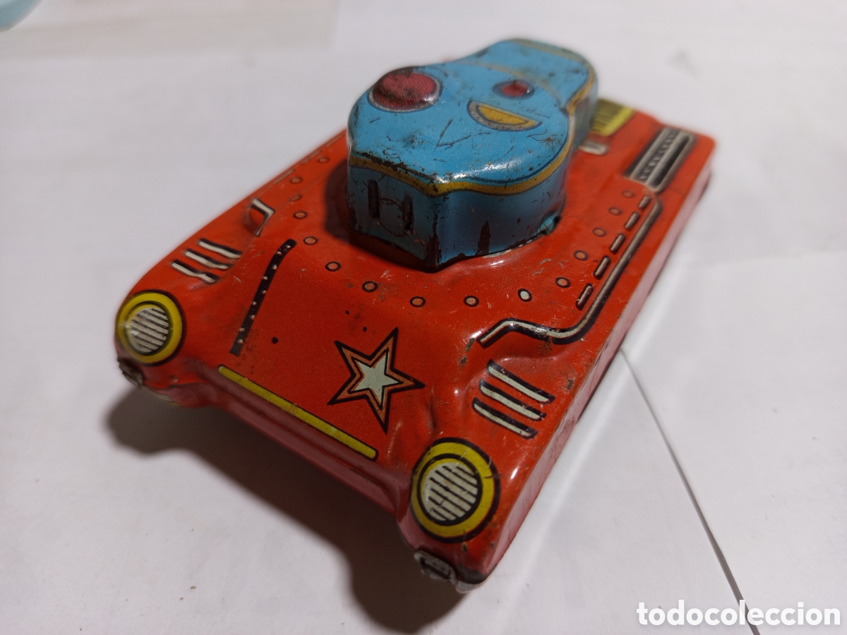 Antikes Blechspielzeug: Tanque de hojalata M. Bayboru