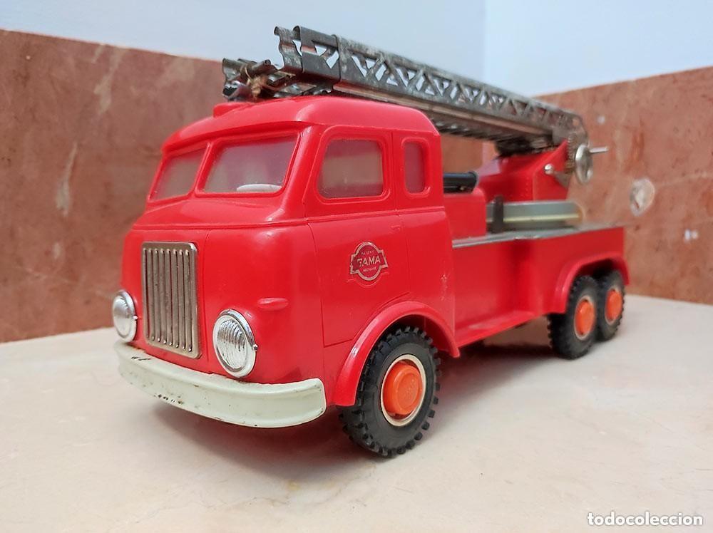 Antikes Blechspielzeug: Antiguo Camion de bomberos GAMA a Friccion